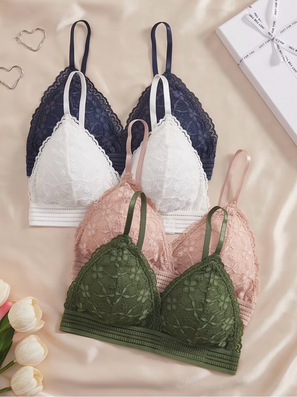 COMING SOON! SELENE 4-Piece Lace Bralette Collection